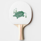 Raquette De Ping Pong Tortue de mer verte (Dos)