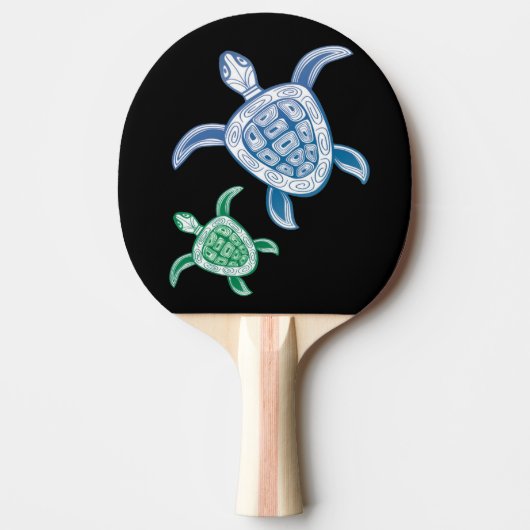 Raquette De Ping Pong Tortue d'îles d'Hawaï (Devant)