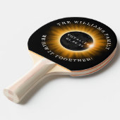 Raquette De Ping Pong Totalité Éclipse solaire Personnalisée (Devant Angle)