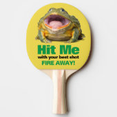 Raquette De Ping Pong Touchez-Moi Avec Votre Meilleure Grenouille À Bouc (Dos)