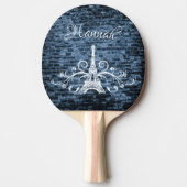 Raquette De Ping Pong Tour Eiffel Bleu Ping Pong Paddle (Devant)