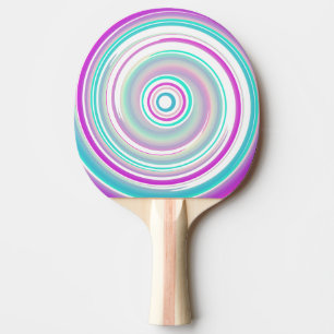 Raquette De Ping Pong Tourbillon coloré abstrait