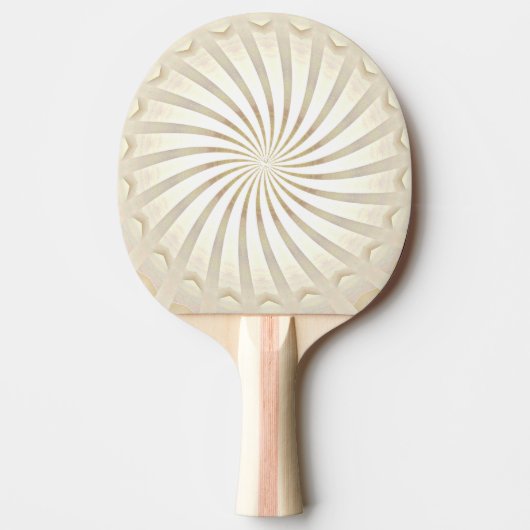 Raquette de ping pong tourbillon crème beige (Devant)
