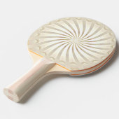 Raquette de ping pong tourbillon crème beige (Devant Angle)