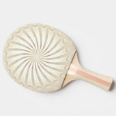 Raquette de ping pong tourbillon crème beige (Côté)