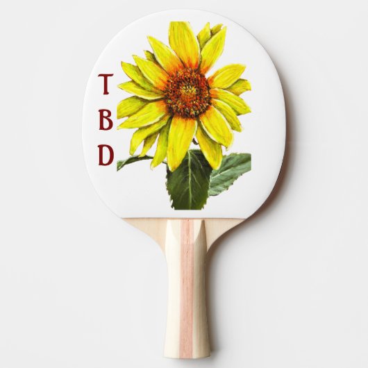 Raquette de Ping Pong Tournesol (Devant)
