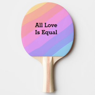 Raquette De Ping Pong Tout l'amour est égal mois de fierté arc-en-ciel L