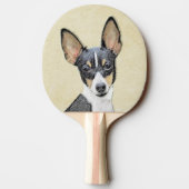 Raquette De Ping Pong Toy Fox Terrier Peinture - Cute Original Chien Art (Dos)