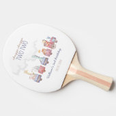 Raquette De Ping Pong Toy Train All Aboard Anniversaire invitation, Zoo  (Côté)