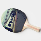 Raquette De Ping Pong Train bleu et blanc (Côté)