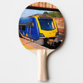 Raquette De Ping Pong Train jaune et bleu (Dos)