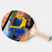 Raquette De Ping Pong Train jaune et bleu (Côté)