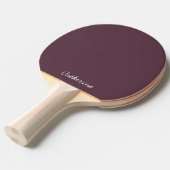 Raquette De Ping Pong Trendy Dark Plum Brown  Custom Ping Pong Paddle (Devant Angle)