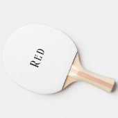 Raquette De Ping Pong Très simple typographie en trois lettres (Côté)