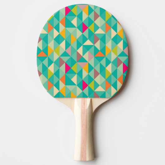 Raquette De Ping Pong Triangles motif (Devant)