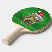 Raquette De Ping Pong Tricératops vert Noël (Devant Angle)