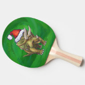 Raquette De Ping Pong Tricératops vert Noël (Côté)