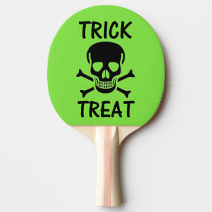 Raquette De Ping Pong Trick de crâne noir ou traiter pagaie de ping-pong