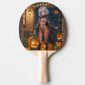 Raquette De Ping Pong Trick ou le traitement, Brave Halloween Costume Gi (Devant)