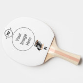 Raquette De Ping Pong Trois adorables Puffin debout ensemble Carton (Côté)