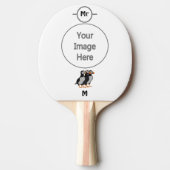 Raquette De Ping Pong Trois adorables Puffin debout ensemble Carton (Devant)