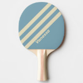 Raquette De Ping Pong Trois bandes rétro Ocean avec nom (Devant)