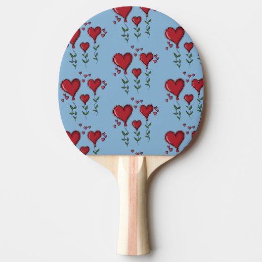 Raquette De Ping Pong Trois Coeurs mignons (Devant)