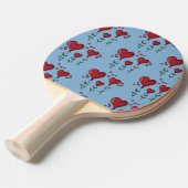 Raquette De Ping Pong Trois Coeurs mignons (Devant Angle)
