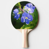 Raquette De Ping Pong Trois fleurs bleues (Dos)