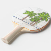 Raquette De Ping Pong TROIS PALMS Ping-Pong Paddle (Devant Angle)