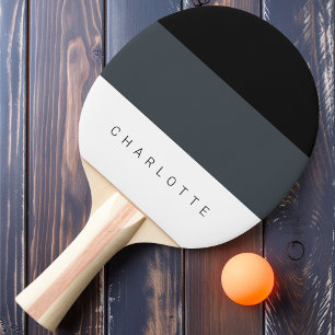 Raquette De Ping Pong Trois tons de fer moderne avec nom