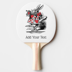 Raquette De Ping Pong Trompettiste du Lapin Blanc Alice aux pays des mer