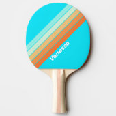 Raquette De Ping Pong Tropic Splash Rayé avec Nom (Dos)