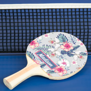 Raquette De Ping Pong Tropical Orchid Floral