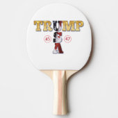 Raquette De Ping Pong Trump Presidential 💪 Gold (Devant)