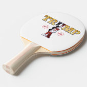 Raquette De Ping Pong Trump Presidential 💪 Gold (Devant Angle)