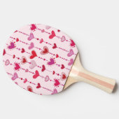Raquette De Ping Pong Tuiles de coeur (Côté)
