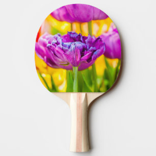 Raquette De Ping Pong Tulipes Enchantant rose foncé