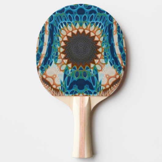 Raquette De Ping Pong Turquoise Gold Sun Southwestern Art (Devant)