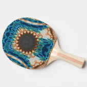 Raquette De Ping Pong Turquoise Gold Sun Southwestern Art (Côté)