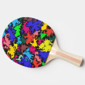 Raquette De Ping Pong Twirl coloré Abstrait / (Côté)
