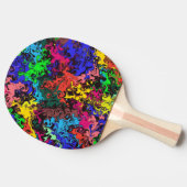 Raquette De Ping Pong Twirly coloré Abstrait / (Côté)