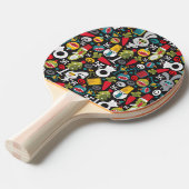 Raquette De Ping Pong Ugly Christmas and Happy New Year (Devant Angle)