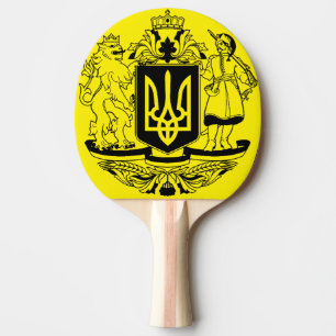 Raquette De Ping Pong Ukraine Armoiries de la Grande