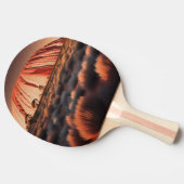 Raquette De Ping Pong Uluru "Ayers Rock" Australia Oil Paint, (Côté)