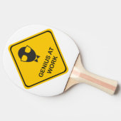 Raquette De Ping Pong Un génie amusant au travail (Côté)