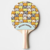 Raquette De Ping Pong Un groupe de chats Motif Ping Pad personnalisé (Devant)