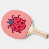 Raquette De Ping Pong Un insecte de coccinelle à pixellisé mignon lance  (Côté)