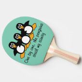 Raquette De Ping Pong Un la conception drôle d'énonciation de pingouins (Côté)