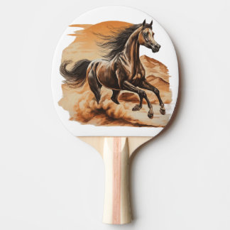 Raquette De Ping Pong un majestueux cheval arabe